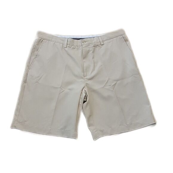 Callaway Men's Flat Front Shorts ~ Sz 40 ~ Beige ~ 10" Inseam - Picture 1 of 4